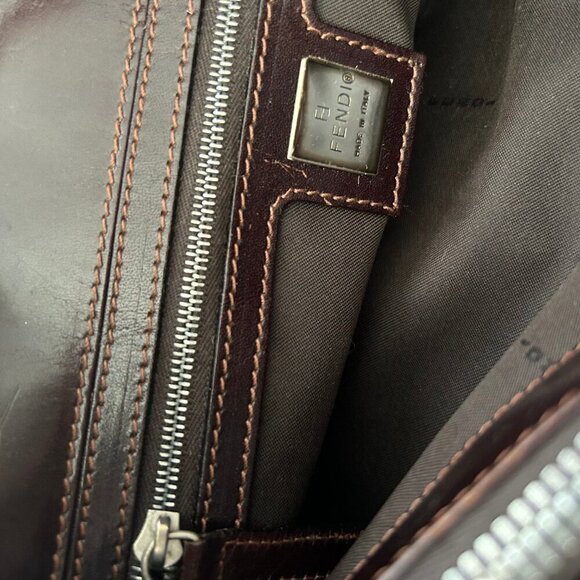 FENDI PONY HAIR BAGUETTE FLAP BAG - Picture 13 of 15